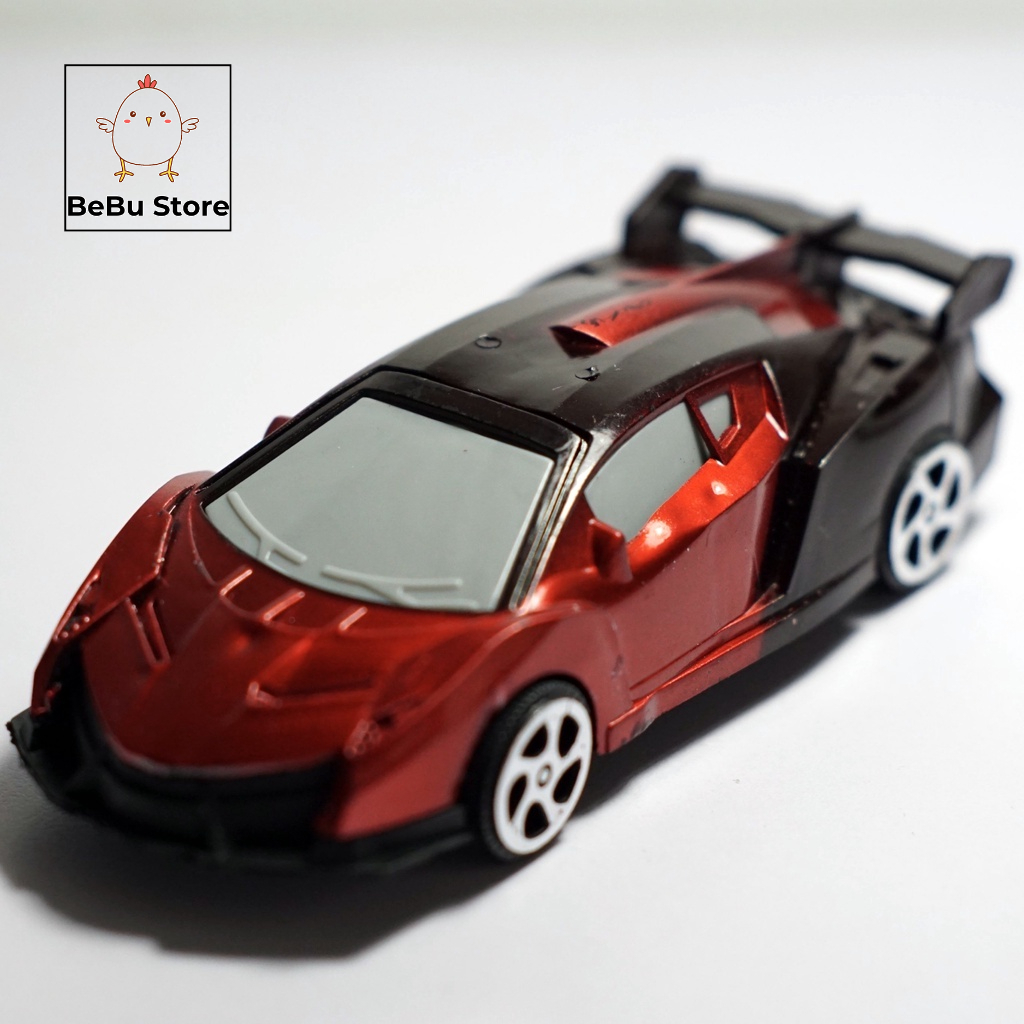 Đồ chơi bé trai - Set 4 chiếc Xe hơi đồ chơi chạy cót bằng nhựa plastic siêu dai - Kiểu dáng xe đua