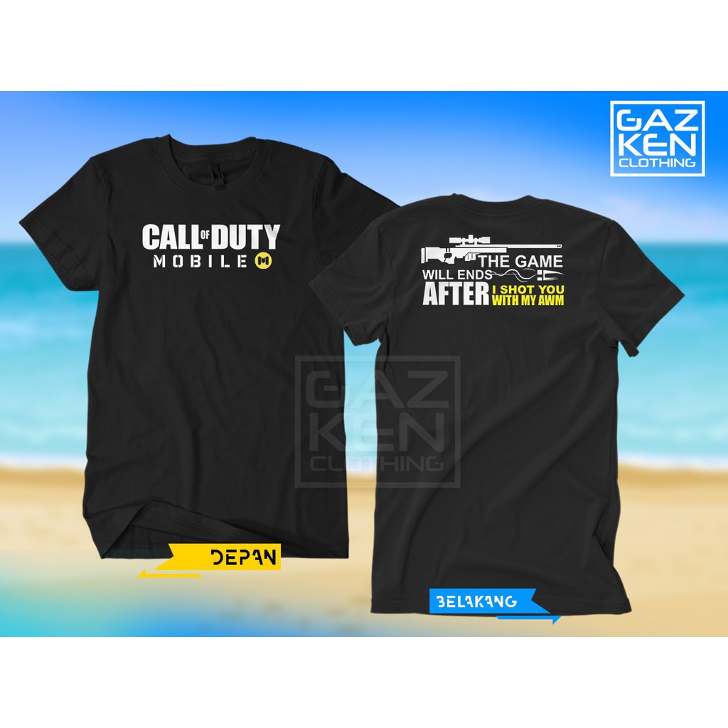 🔥 HOT🔥 Áo thun in hình Call Of Duty Mobile The Game Will Ends độc đẹp giá rẻ