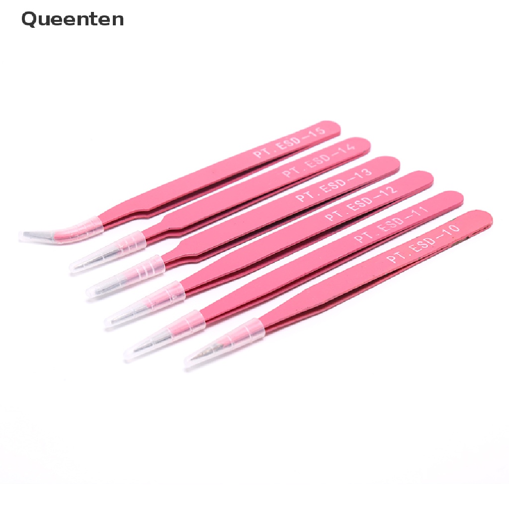 Nhíp nhổ lông mày bằng thép không gỉ màu hồng chuyên nghiệp