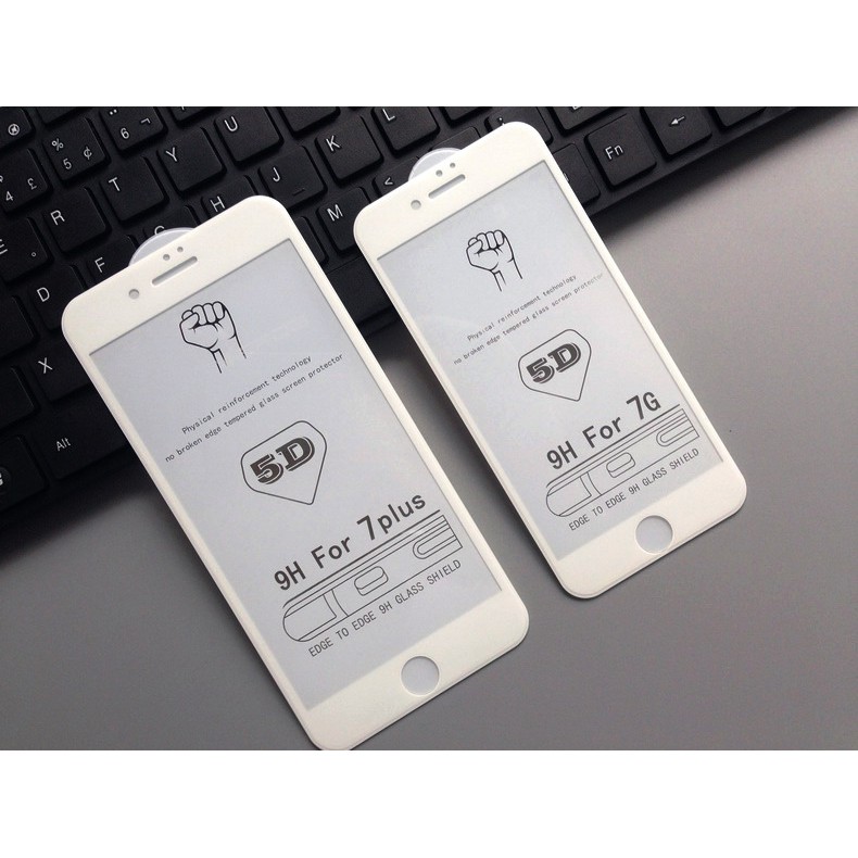 Kính Cường Lực 5D Iphone 7 Plus / 8 Plus Full Màn Hình