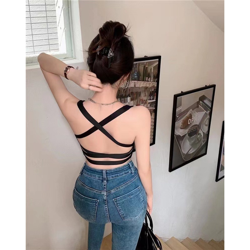 Áo Bra Nữ Hở Lưng Thiết Kế Đan Dây Lưng Siêu Sexy Mẫu Mới 4834