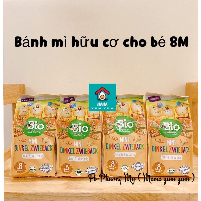 Date 4/2023 Bánh mì hữu cơ dmBio cho bé 8 tháng của Đức