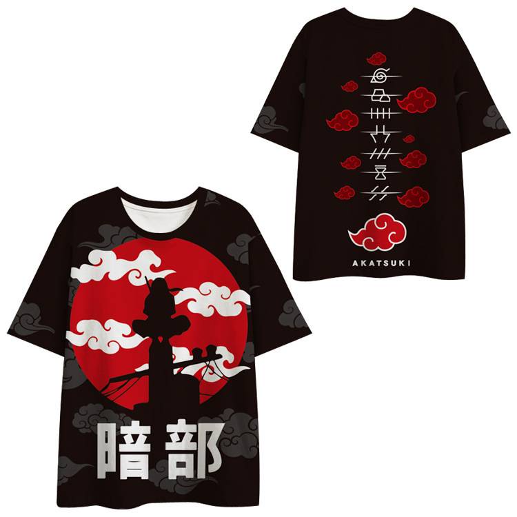 Áo Thun Tay Ngắn Dáng Rộng In Hình Naruto Thời Trang Cho Nam Và Nữ