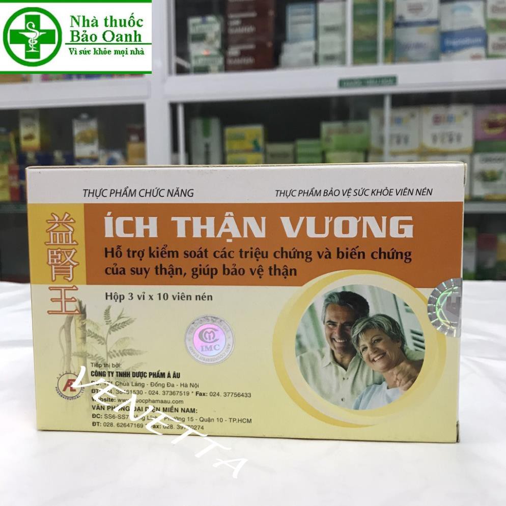 {6+1} Ích Thận Vương, kiểm soát bảo vệ chức năng thận hộp 30 viên công ty Á Âu