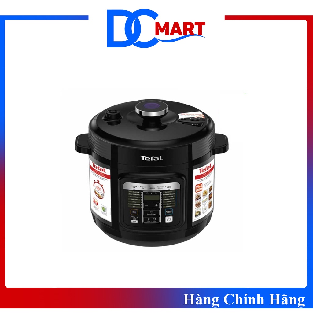 [Mã ELHADEV giảm 4% đơn 300K] Nồi áp suất điện Tefal CY601868 6 lít - Hàng Chính Hãng