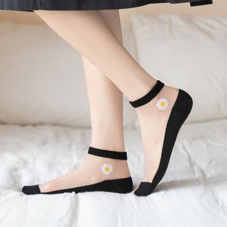 Combo 5 đôi tất lưới hoa cúc
