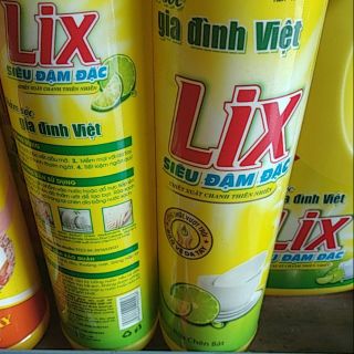 Rửa chén Lix Siêu Đậm Đặc 400- 800g