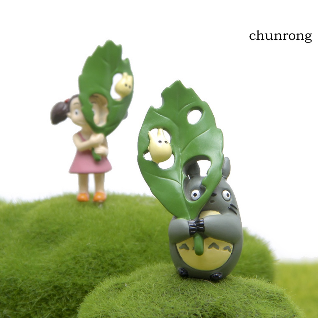 Cr-set 2 Mô Hình Nhân Vật Anime Ghibli Totoros Mei Leaf Action Vui Nhộn Trang Trí Sưu Tập