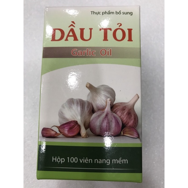 Dầu tỏi garlic oil 100 viên - giảm cholesterol, hạ mỡ máu, ổn định huyết áp, ngăn ngừa xơ vữa động mạch...)