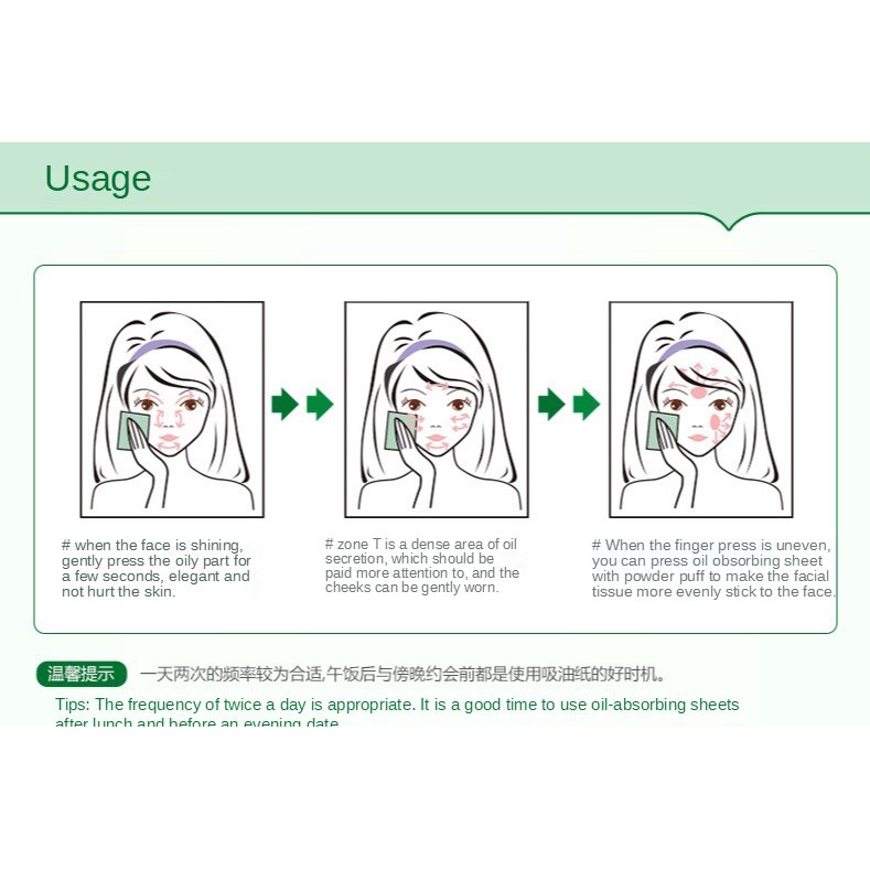 Bộ 100 giấy thấm dầu Rorec thấm hút tốt làm sạch da thoải mái | BigBuy360 - bigbuy360.vn