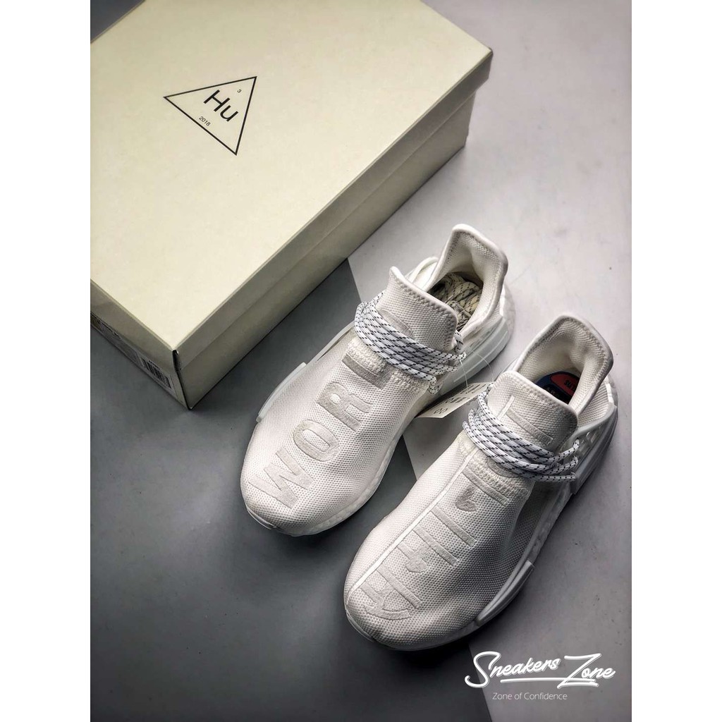 𝐑ẻ 𝐓Ế𝐓 (FREE SHIP + HỘP + QUÀ) Giày thể thao NMD Human Race Holi Trắng full ^ ; ོ , ! ₂ .