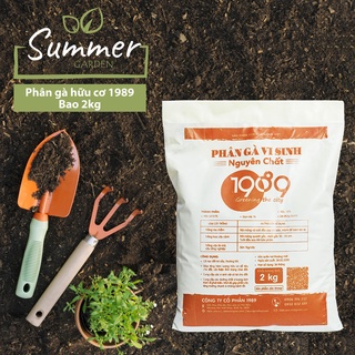 Phân gà hữu cơ 1989 2kg - 100% organic - phân bón sạch