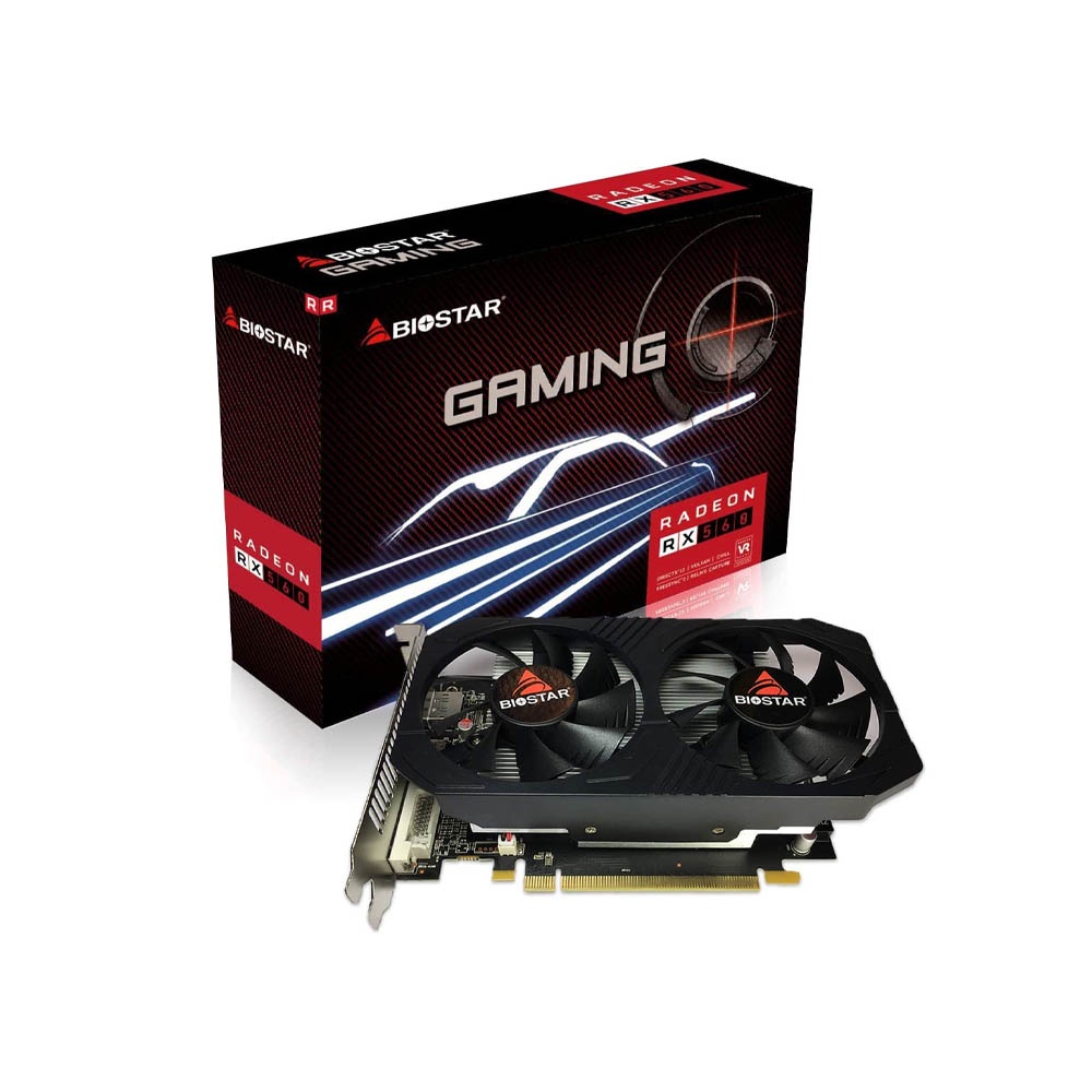 Card màn hình Biostar Radeon RX 560 4GB NEW chính hãng bảo hành 3 năm | BigBuy360 - bigbuy360.vn