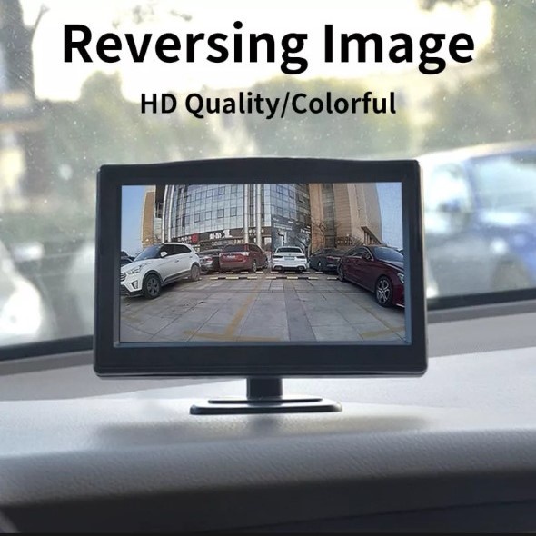 Màn hình 5 inch laplo kèm camera lùi cho ô tô, xe tải, xe khách