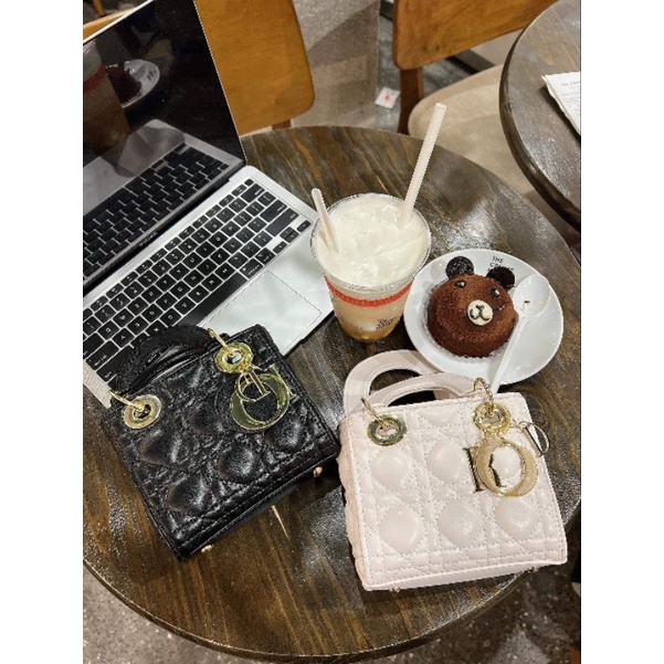 Túi dior mini💘 BÁN RẺ LẤY 5*💘Túi vuông 3 ô da lì size 14 sang chảnh