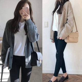 Áo cardigan len basic