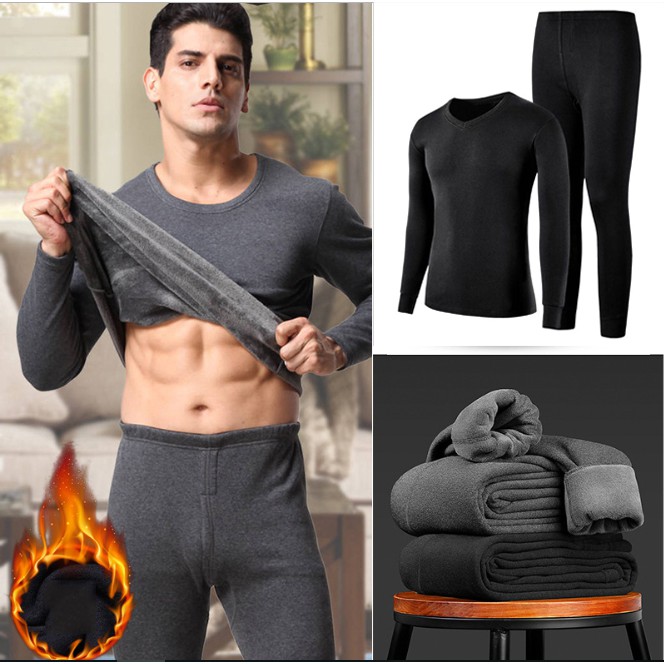 Bộ quần áo vải nỉ lot bông giữ nhiệt ấm áp Hot 2019 | BigBuy360 - bigbuy360.vn