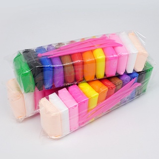 Set 12 màu đất nặn tự khô, đất sét siêu nhẹ (tặng 3 cây tạo hình)
