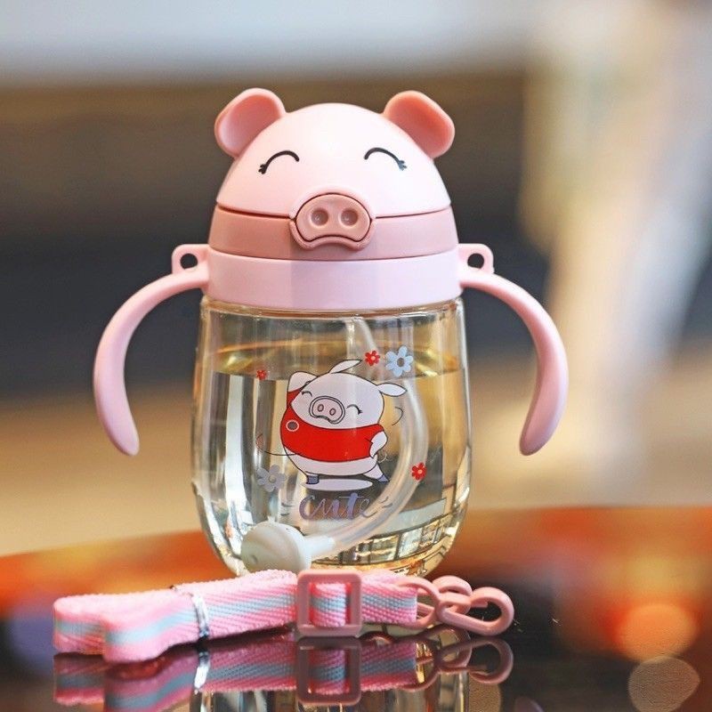 Bình Tập Uống Nước 350ML Có Dây Đeo Tiện Dụng Cho Bé / MÃ HEO