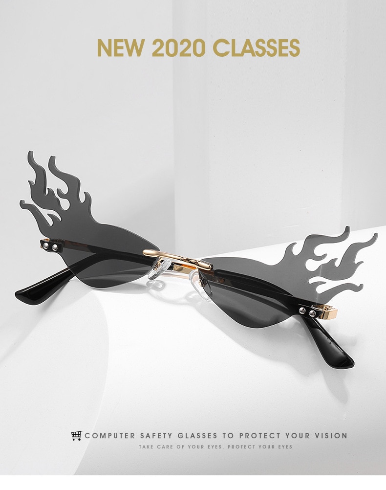 Sang Trọng Kính Mát Hình Ngọn Lửa Cá Tính Cho Nữ | BigBuy360 - bigbuy360.vn