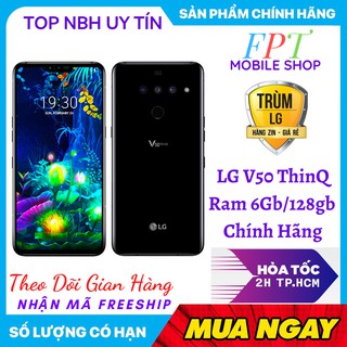Điện Thoại LG V50 ThinQ 5G Hàn Ram 6G/128G( 3 camera) mới CHÍNH HẢNG - Chiến PUBG/liên quân mượt