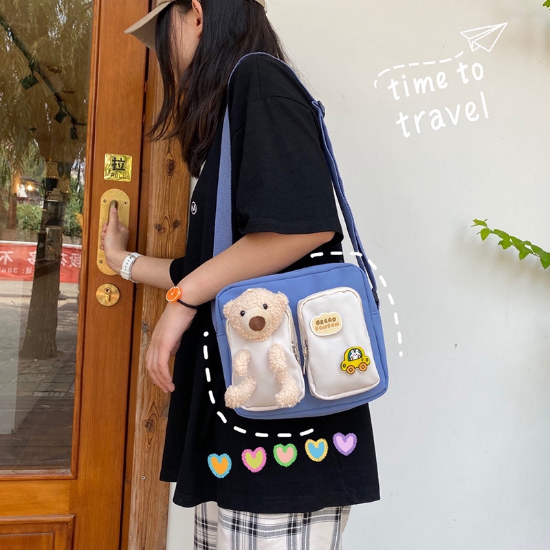 Túi vải đựng quần áo đeo vai thời trang nhỏ trơn giá rẻ LOT STORE TX625 | BigBuy360 - bigbuy360.vn