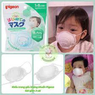 (Giá Rẻ)Khẩu trang gấu hiệu Pigeon ( set 3 chiếc )