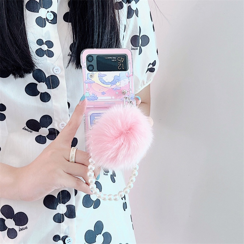 Ốp Điện Thoại Cho Samsung Galaxy Z Flip 4 Flip3 ZFlip4 PC Cứng Họa Tiết Hoạt Hình Dễ Thương Sáng Tạo