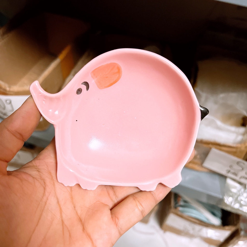 Bát sứ ăn dặm cho bé hình chú voi mini ngộ nghĩnh - S45
