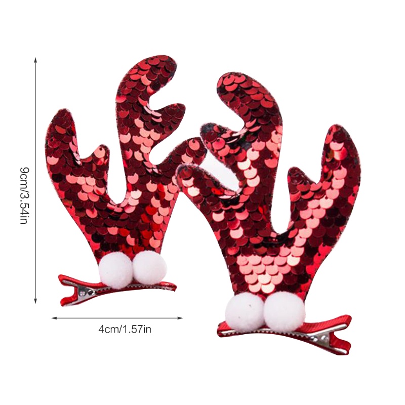 Kẹp Tóc Hình Sừng Hươu Hoạt Hình Chống Trượt Cho Nữ