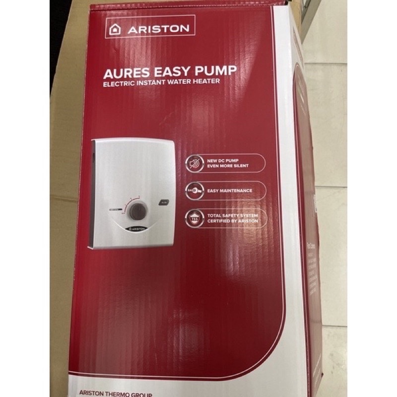 Bình nóng lạnh trực tiếp Ariston SB35PE - Có bơm - Bảo Hành 24 tháng