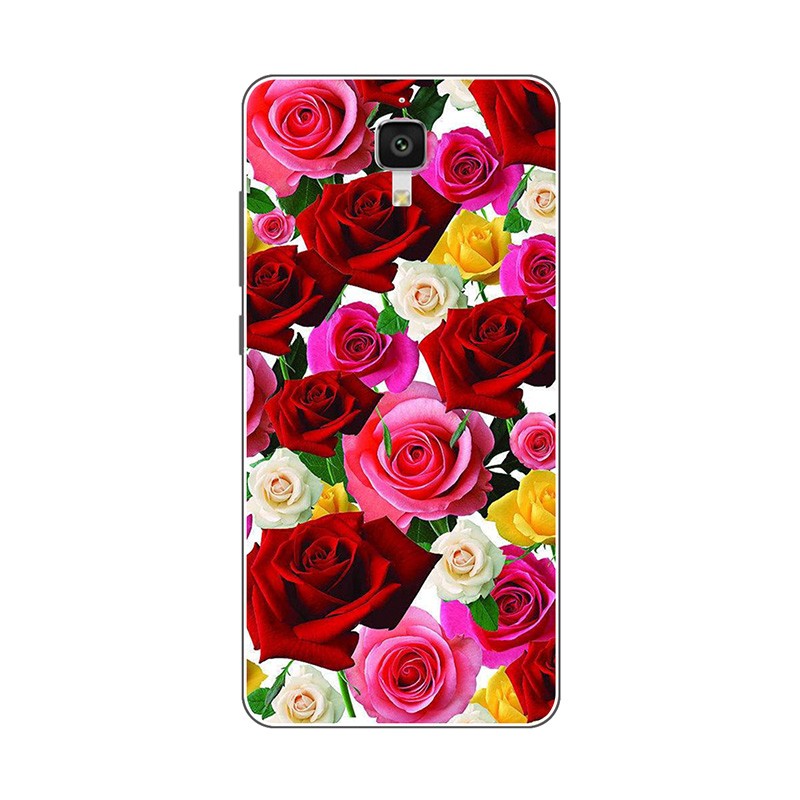 Ốp điện thoại TPU mềm in hoa thời trang dành cho Xiaomi Mi4 M4 Mi 4 Mi 4w 5.0"