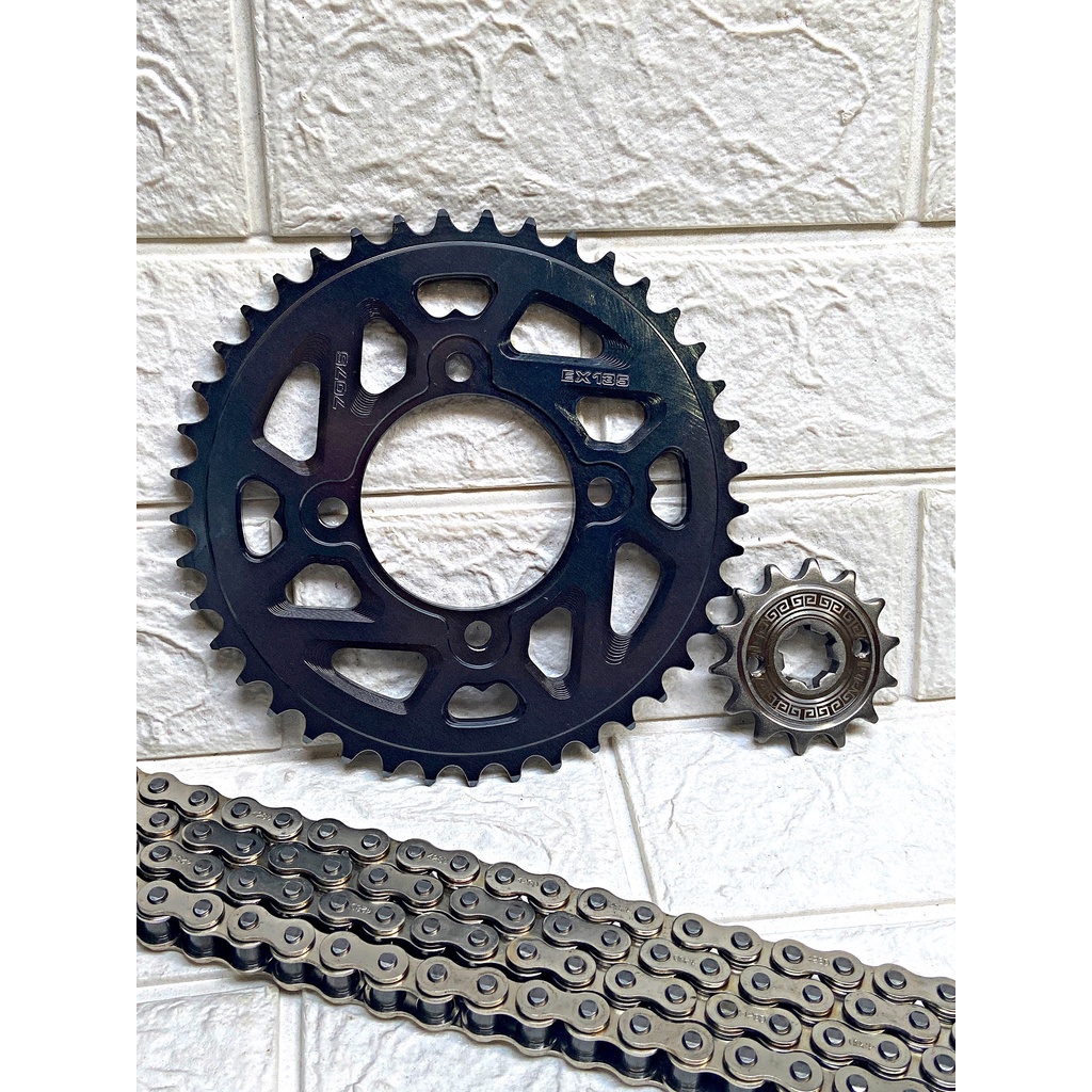 Nhông Sên Dĩa Exciter 135- 5 số- Dĩa nhôm 7075