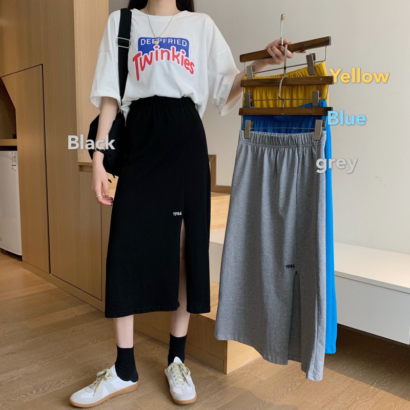 Chân Váy Midi XIAOZHAINV Thiết Kế Xẻ Tà Gợi Cảm Trẻ Trung | BigBuy360 - bigbuy360.vn
