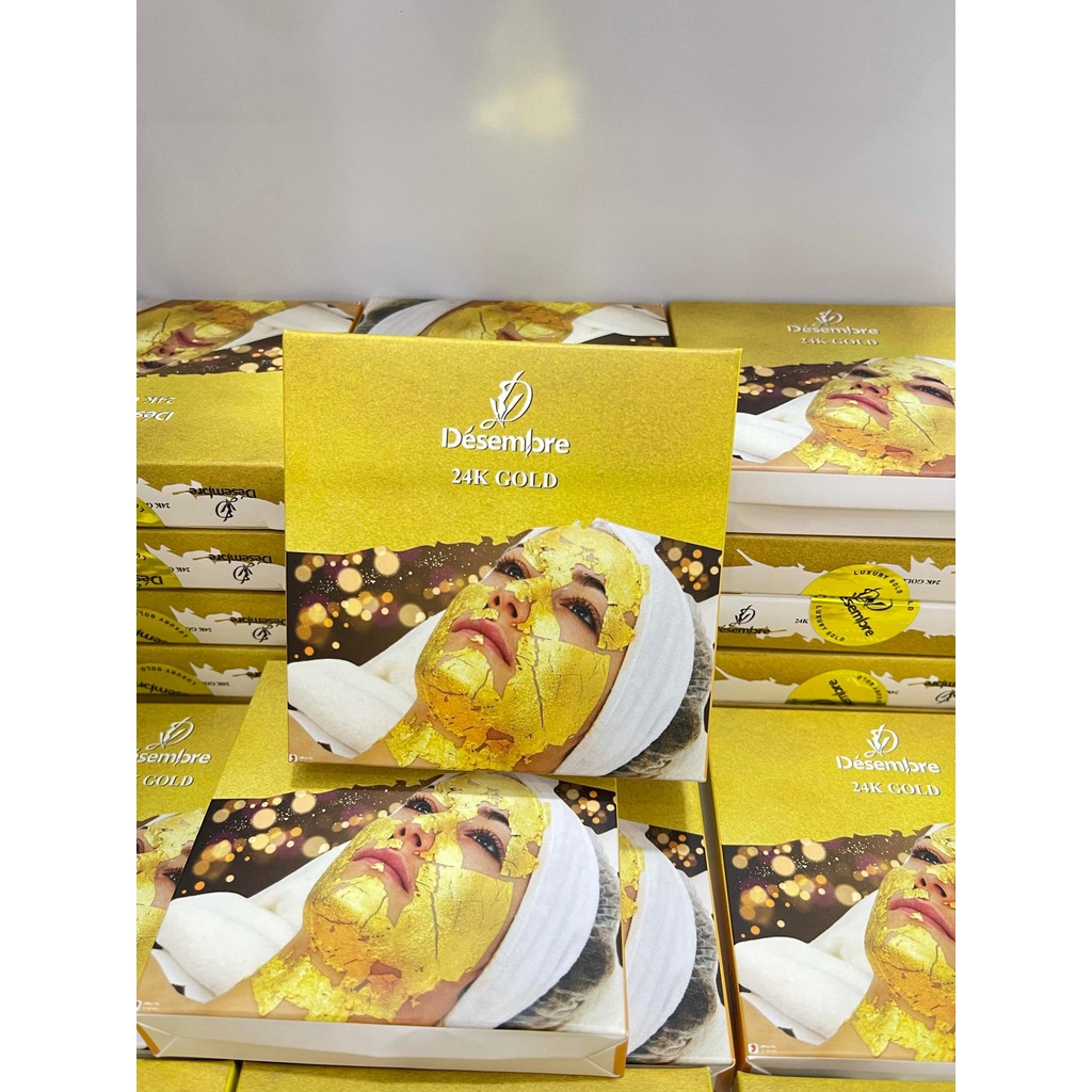 Combo 100 Miếng Mặt Nạ Vàng Lá 24k Nguyên Chất