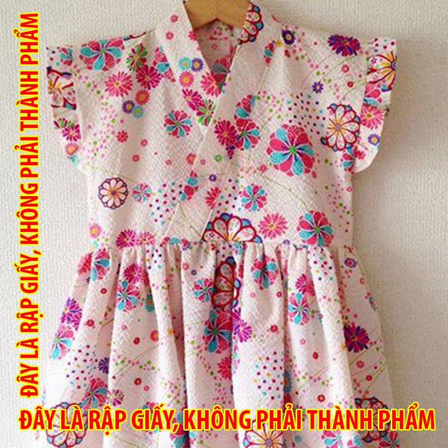 Rập giấy KR056 - Yukata dress vạt xéo