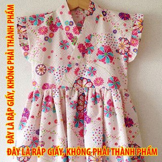 Rập giấy KR056 - Yukata dress vạt xéo