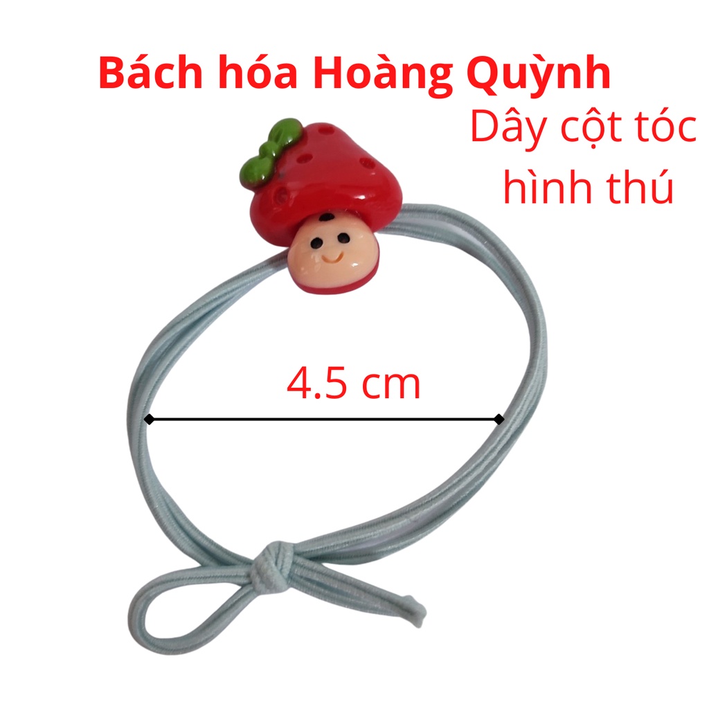 Combo 5 sợi dây cột tóc hình thú dễ thương.