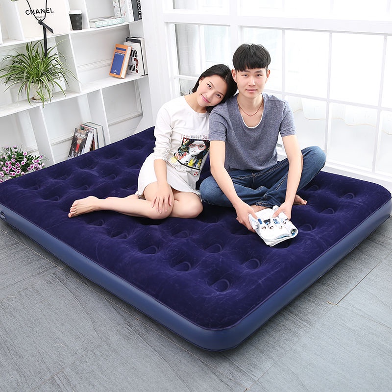 Giường Bơm Hơi 4 Kích Cỡ + Bơm Hơi 22cm Gấp Gọn Tiện Dụng Cho Hoạt Động Ngoài Trời