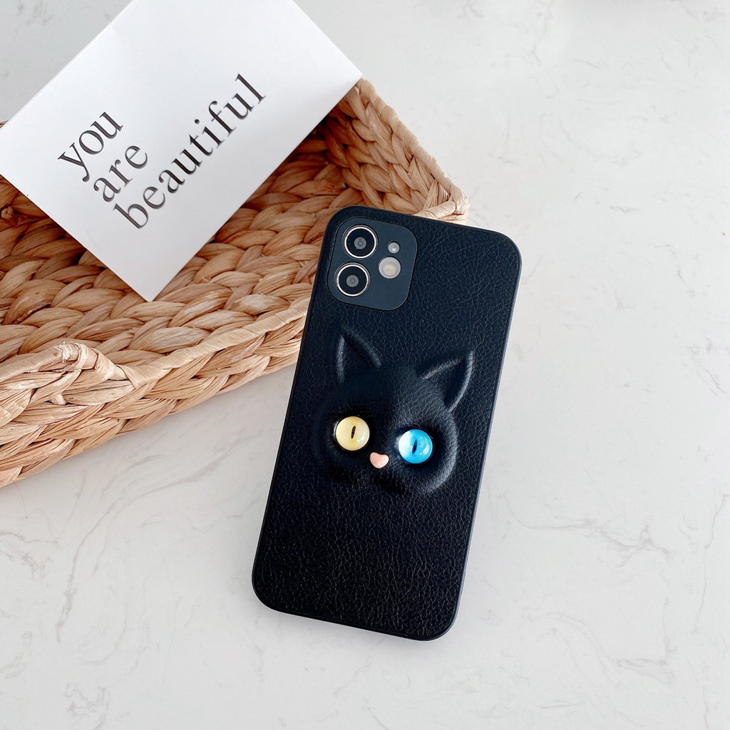 Ốp Điện Thoại Mềm Hình Mèo 3d Cho Iphone 7 8 Plus 11 11 Pro 11 Promax 12 12 Pro 12 Promax