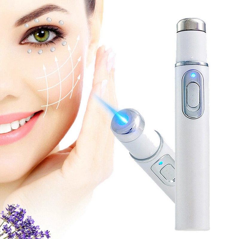 Bút Laser Ánh Sáng Xanh Hỗ trợ giảm sẹo Mụn Và Nếp Nhăn Trên Da