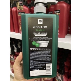 Tắm & gội ROMANO CLASSIC 2 IN 1 650g
