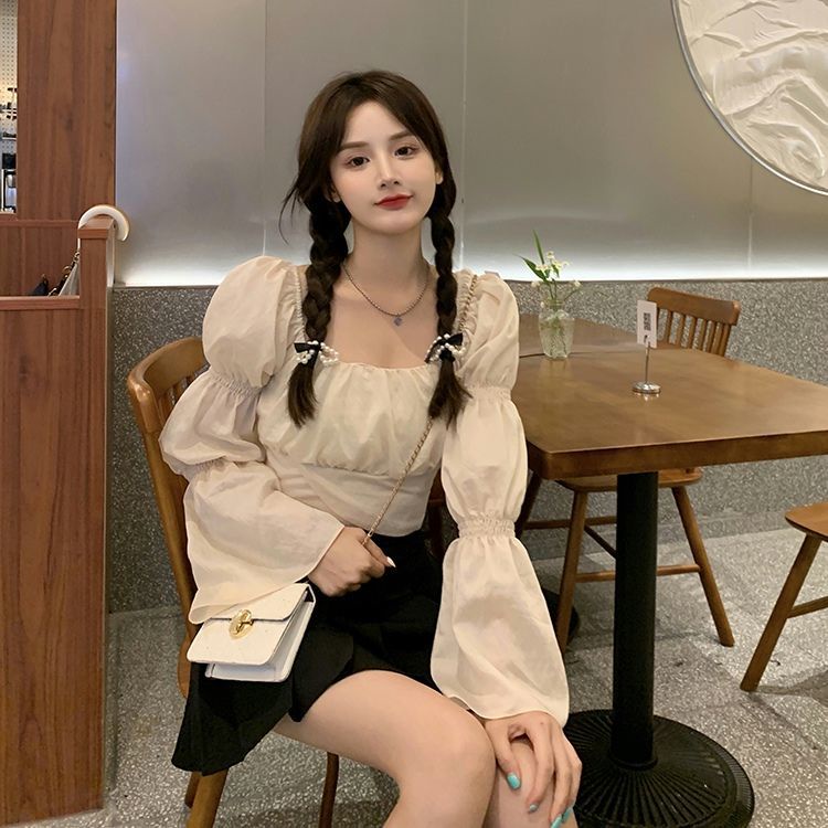 Áo Tay Phồng Dài Buộc Dây