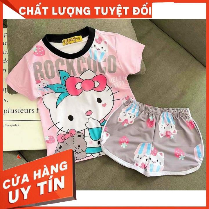 ⚡⚡XẢ SALE⚡⚡(18kg - 32kg) ĐỒ BỘ BÉ GÁI SIZE ĐẠI.THUN LẠNH 3D LOẠI 1