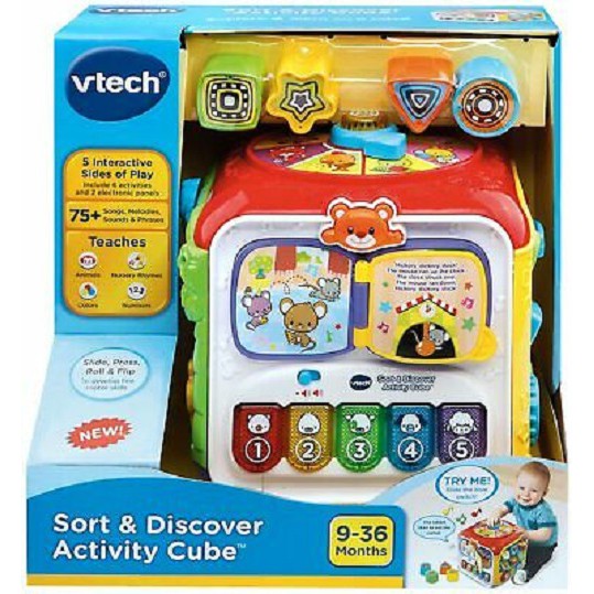 Đồ Chơi Trẻ Em Vtech - 80-183403 Activity Cube - Trò Chơi Tổng Hợp (Đỏ)