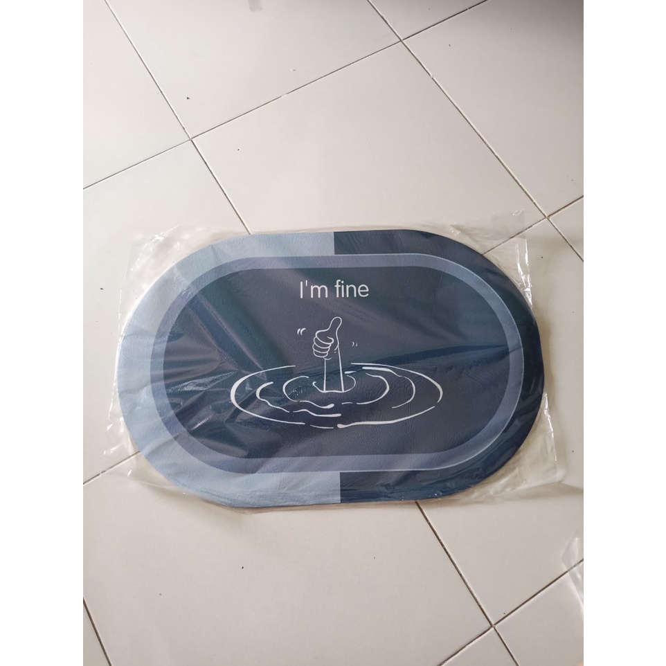 Thảm lau chân dày dăn, thảm mềm mại thấm nước tốt mặt dưới phủ lớp cao su chống trượt an toàn TRENDS HOUSE