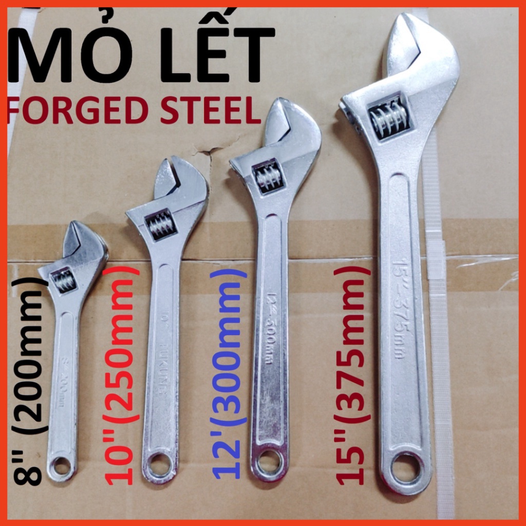 Mỏ lết size 15" , mỏ lết chính hãng FORGED STEEL