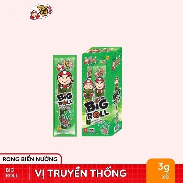 TaoKaeNoi BIG ROLL ( rong biển hôp 6*3,6g/gói ) | BigBuy360 - bigbuy360.vn