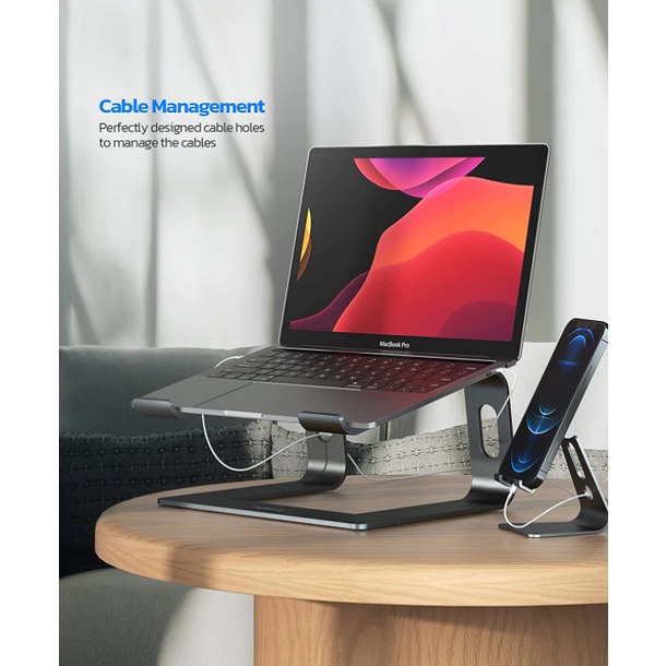 🌟 Giá đỡ Laptop, Macbook chân đế làm việc tối giản Aluminum Laptop Stand for Desk Compatible