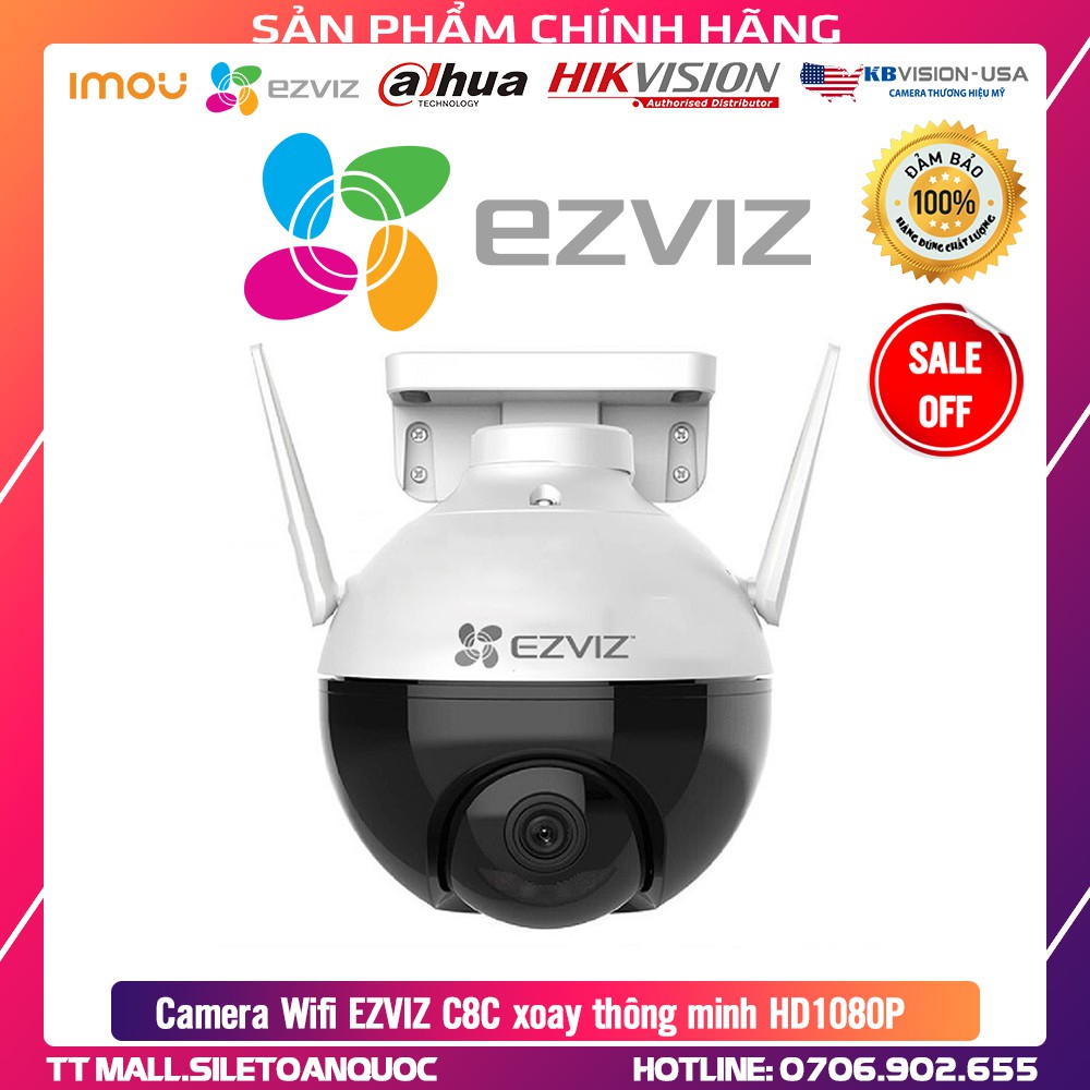 [SẢN PHẨM CỰC HOT] Camera Wifi EZVIZ C8C xoay thông minh HD1080P